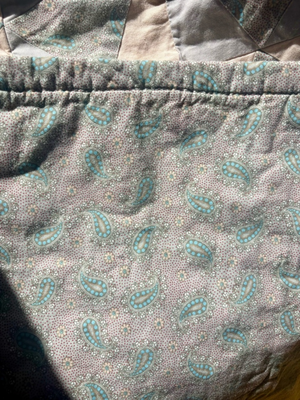 Handmade Patchwork Crib Quilt - Picture 6 of 6